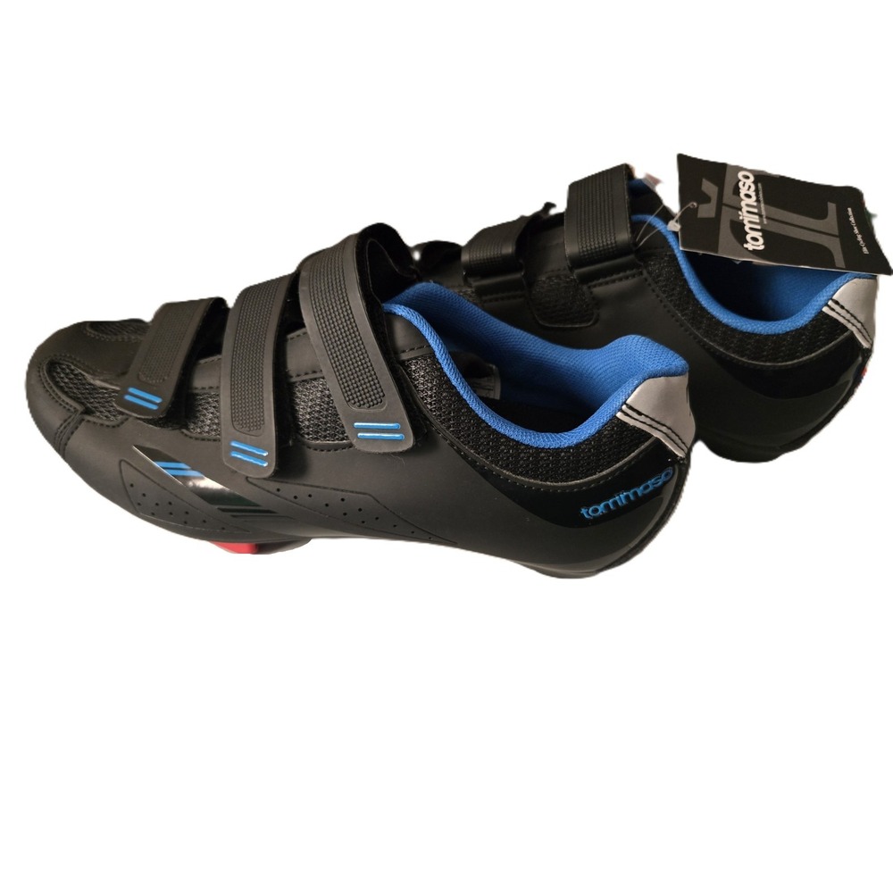 Tommaso‎ Cycling Shoes Womens 10.5 Black Pista 100 Delta Indoor Spin Cleats NEW